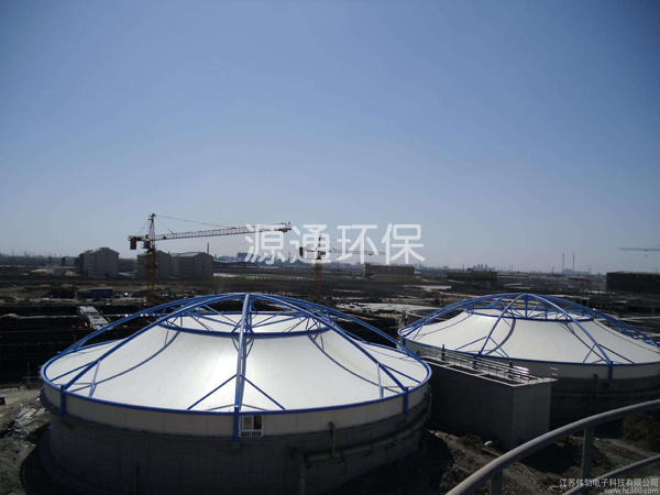 污水池反吊膜加蓋